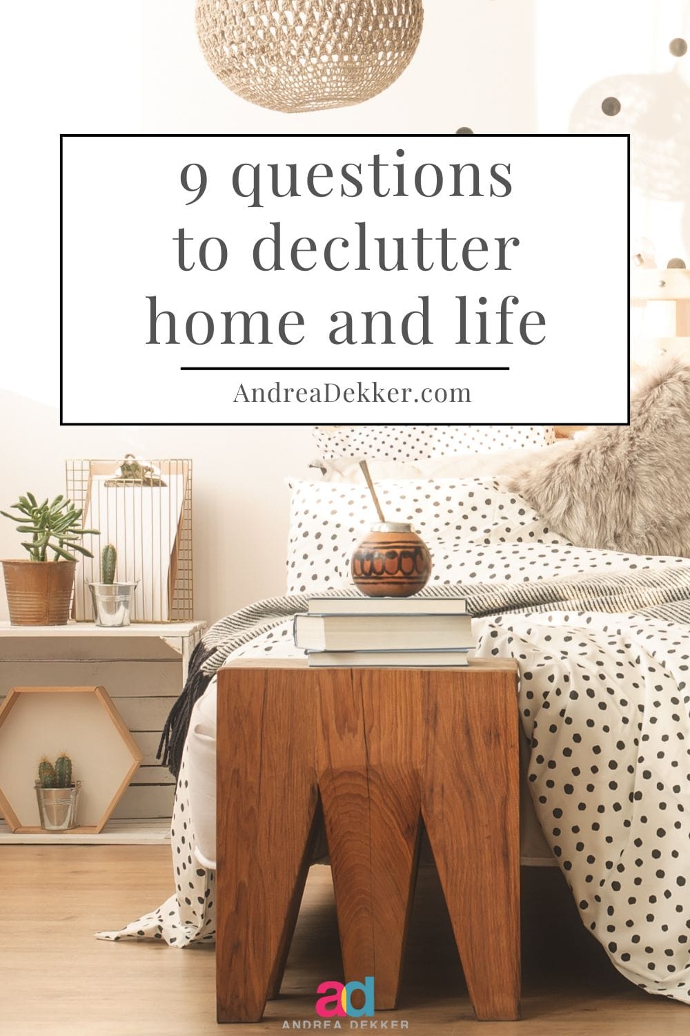 Clutter has a sneaky way of multiplying until your drawers, shelves, and sanity all feel a bit overcrowded. But don't despair, sometimes all you need are the right questions to help you let go. These 9 simple but powerful questions will guide you toward a clearer, calmer home and life! via @andreadekker