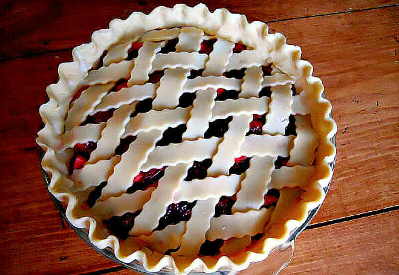 pie ready for the oven