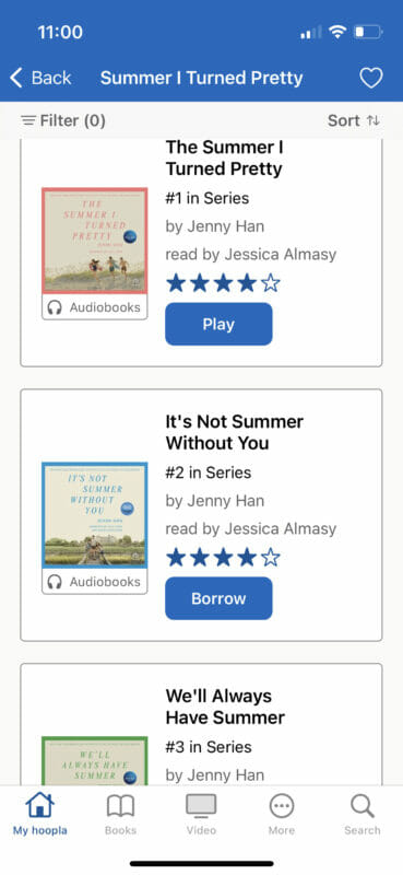 the hoopla app for free audio books