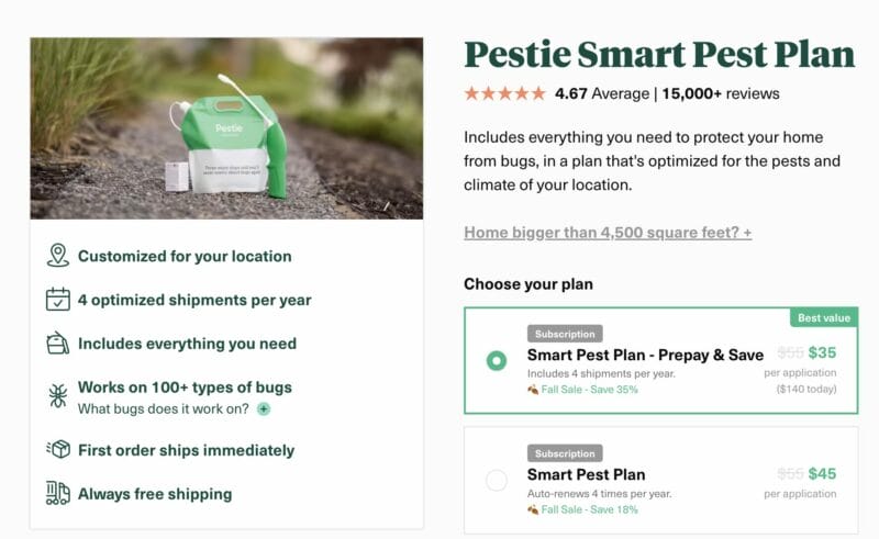 pastie smart pest plan