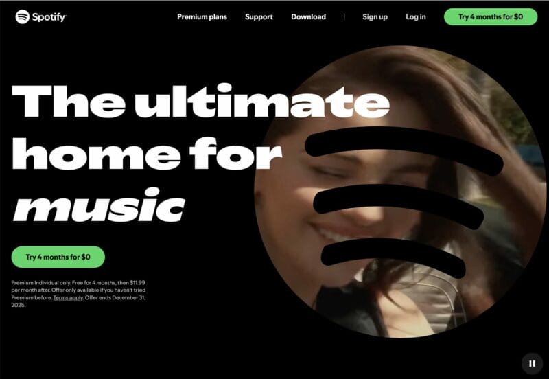 free spotify for 4 months
