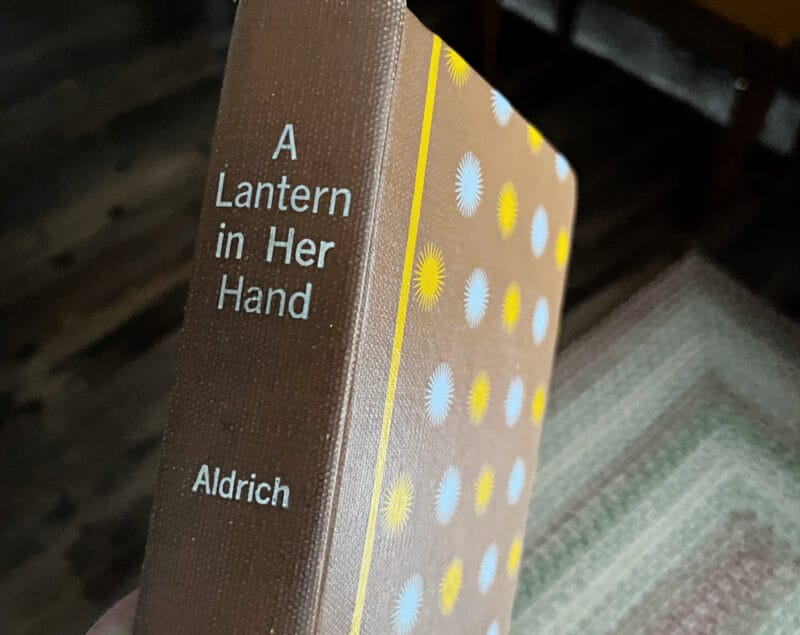 a lantern in her hand