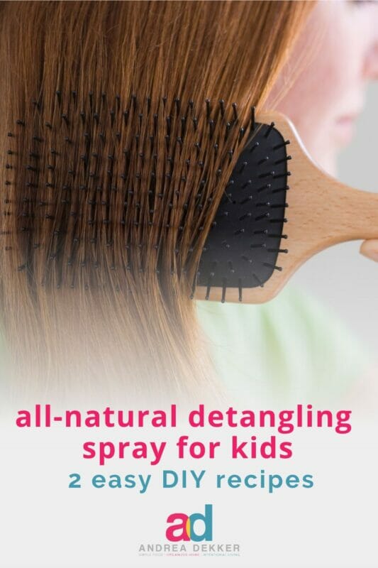 all-natural detangling spray for kids