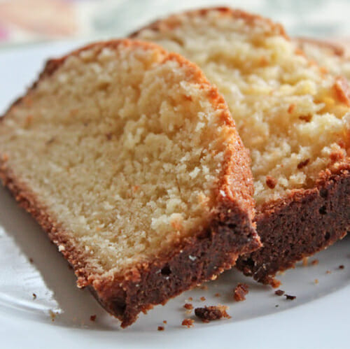 super easy almond pound cake