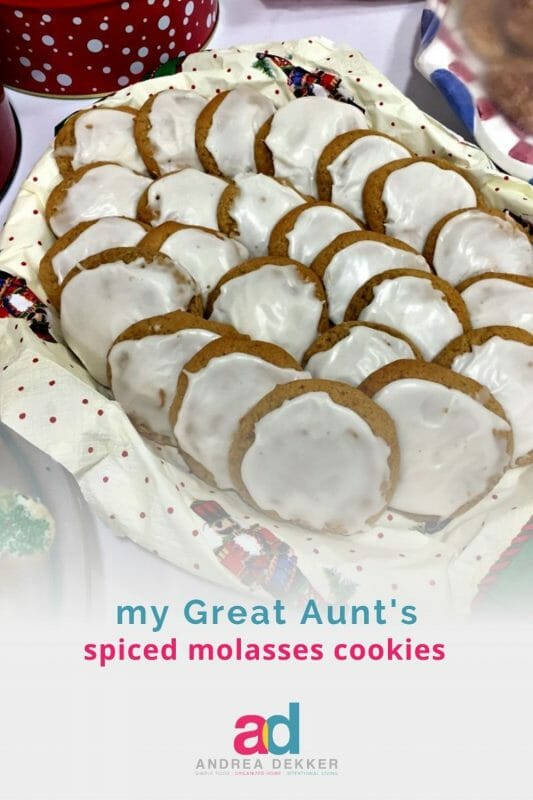 spiced molasses cookies