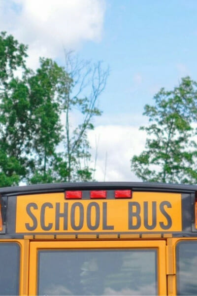 school bus and new school routine