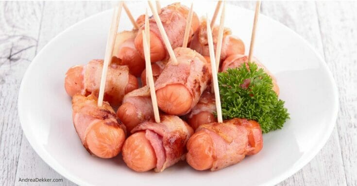 easy bacon-wrapped sausage bites