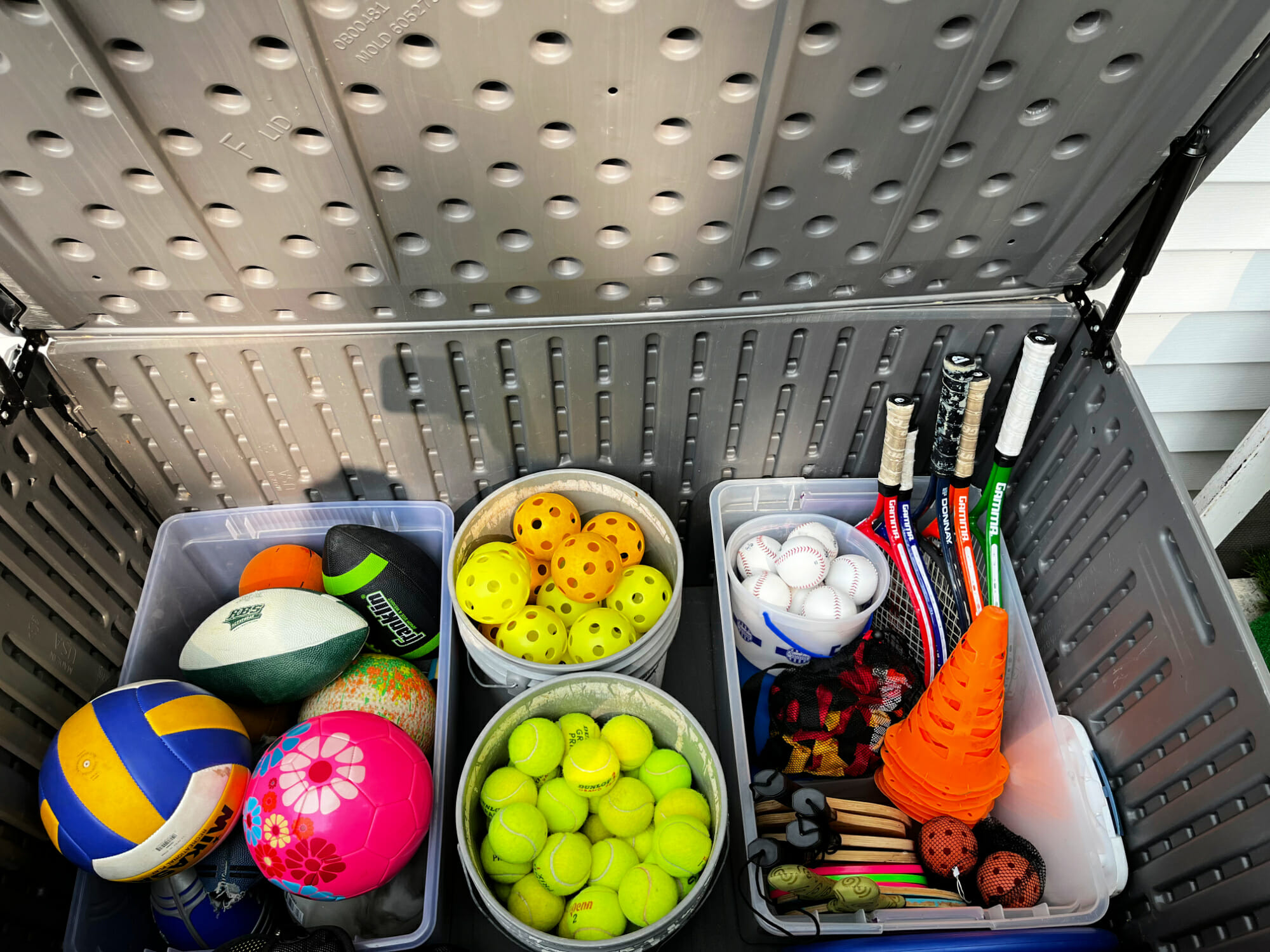 organized deck box