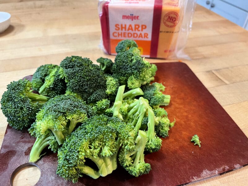 broccoli and cheese