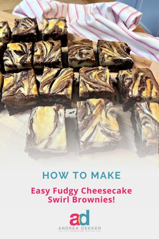 fudgy cheesecake swirl brownies