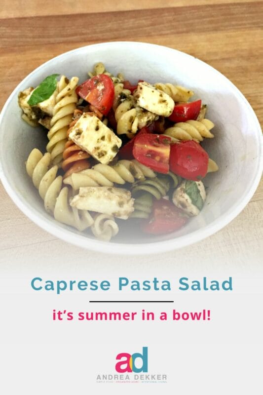 caprese pasta salad