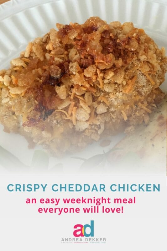 crispy cheddar chicken bake
