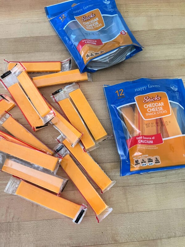 cheddar cheese sticks