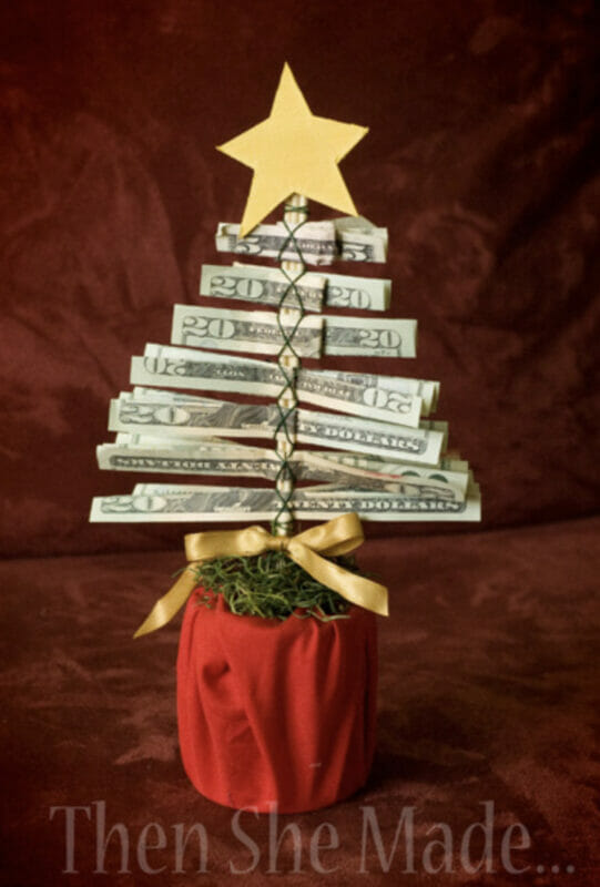 how to make a christmas money tree