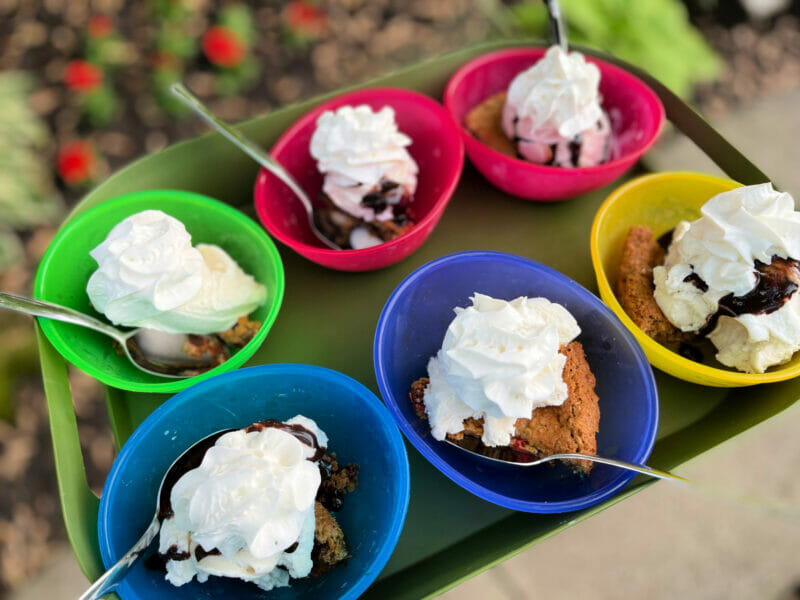 cookie monster sundaes