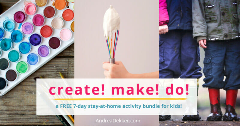 Get The FREE Stay-At-Home Activity Bundle for Kids! | Andrea Dekker