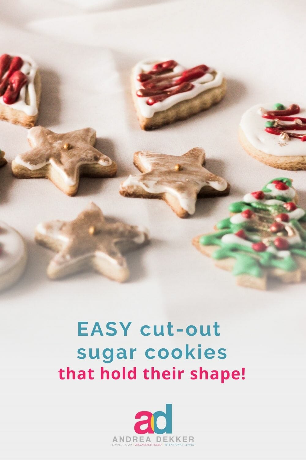 Create fun memories and yummy treats all year round with this easy cut-out sugar cookie recipe. You’ll totally be the “fun mom” (or grandma)! via @andreadekker