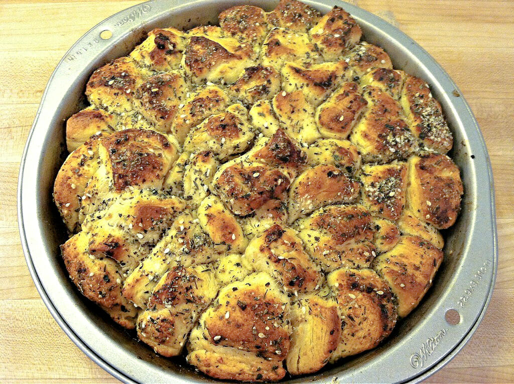 pull apart herb biscuits