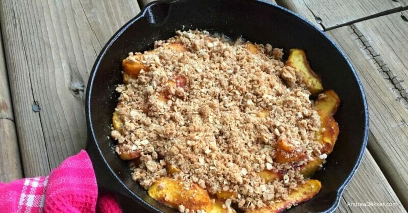 easy peach crisp for 2