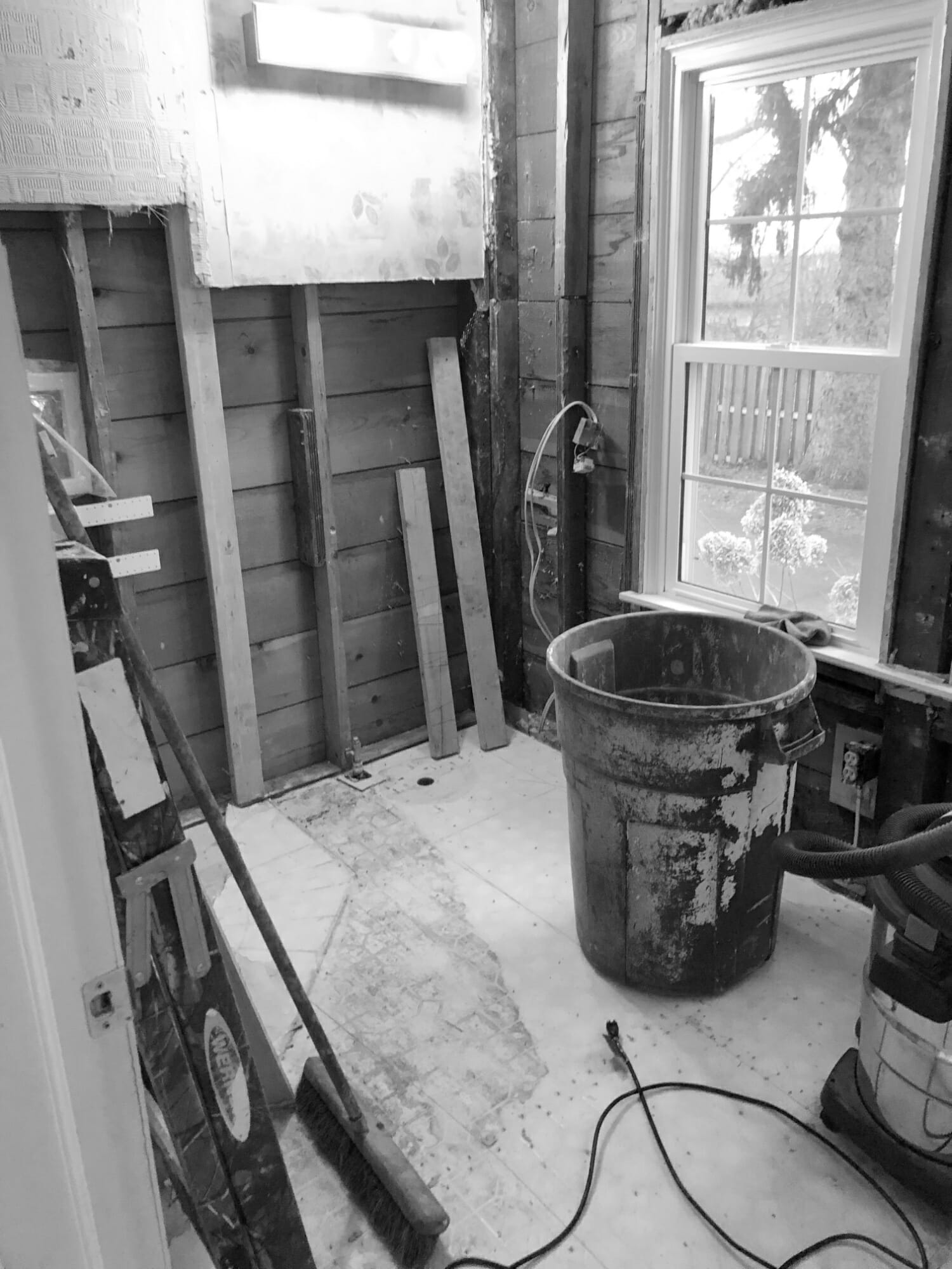 laundry room demolition