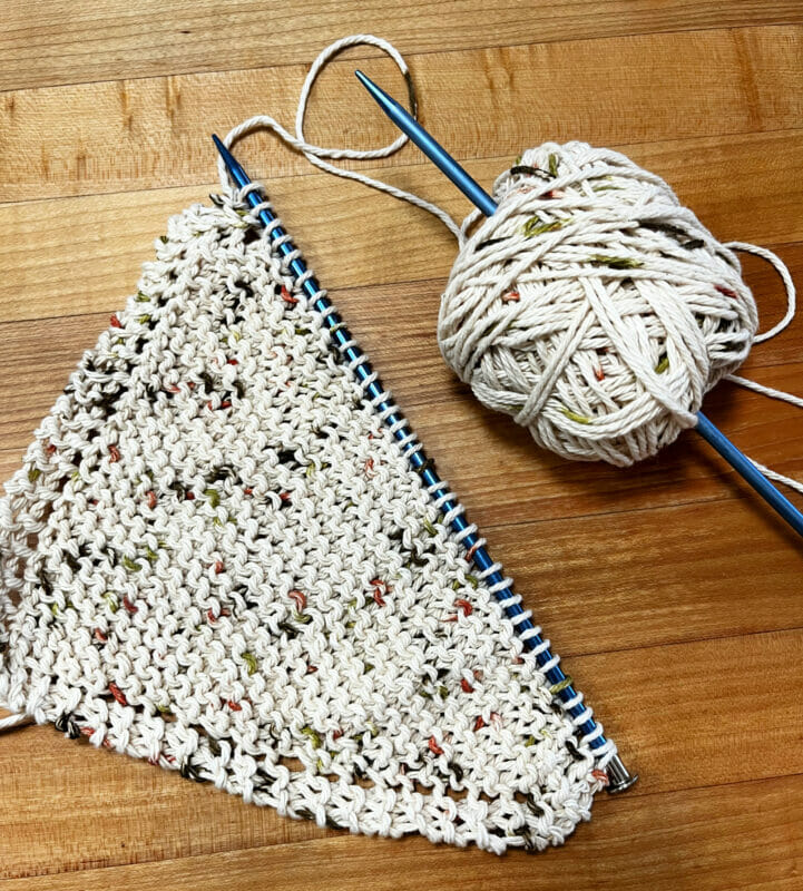 how to knit a dishcloth