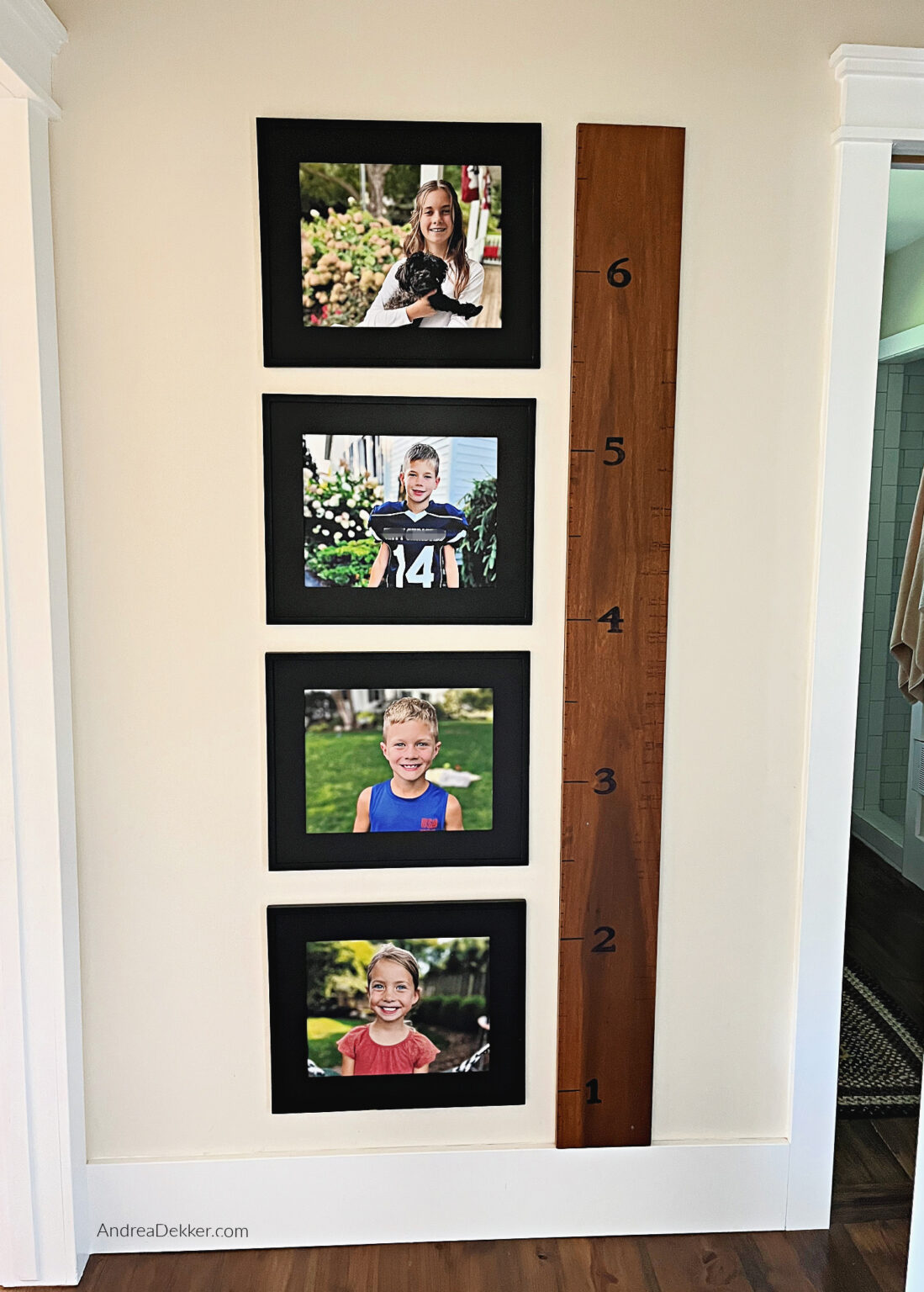 diy wooden growth chart