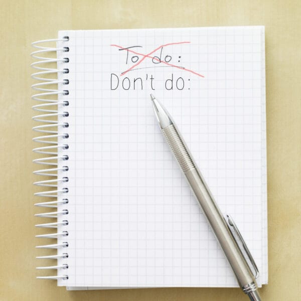 don't do list