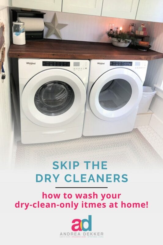 how to wash dry clean items at home