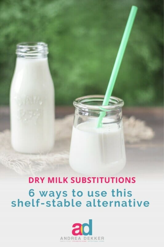 how to substitute dry milk