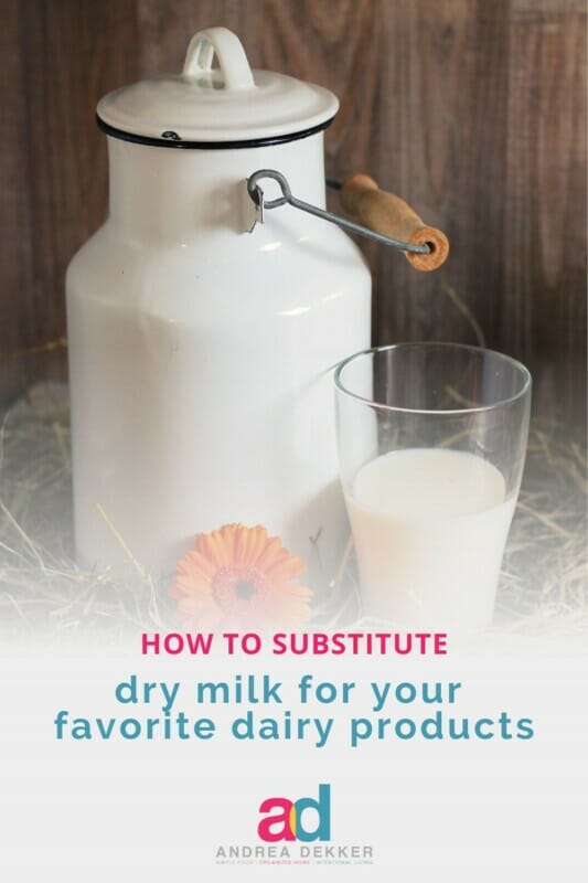 how to substitute dry milk