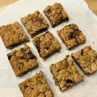 whole grain oatmeal caramel bars