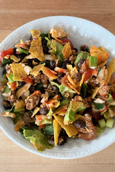 easy taco salad lunch