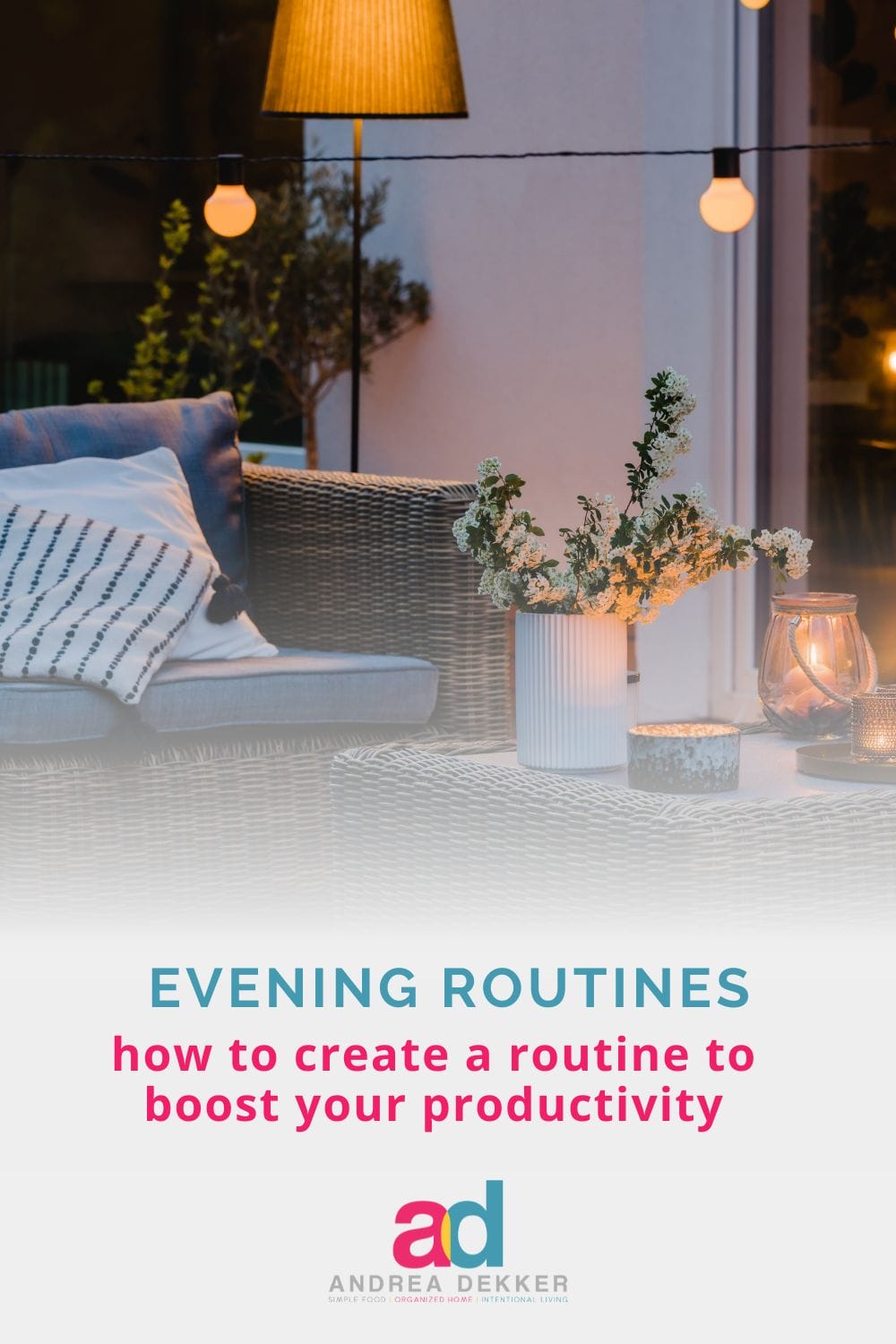 Do you constantly feel like you're running behind, rushing from place to place, or playing "catch-up"? If so, your best bet might be to focus on your evening routine, because organized and productive days almost always start with intentional evening routines. via @andreadekker