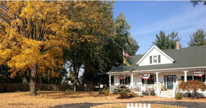 fall at the farmhouse