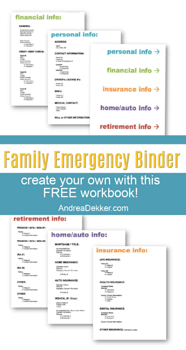 How To Create A Family Emergency Binder Free Template How To Create A Family Emergency Binder Free Template