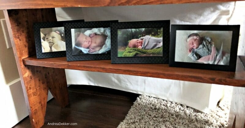 framed baby pictures