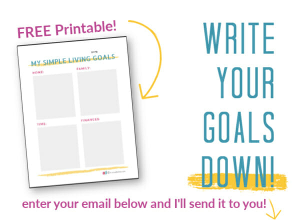 written goals worksheet