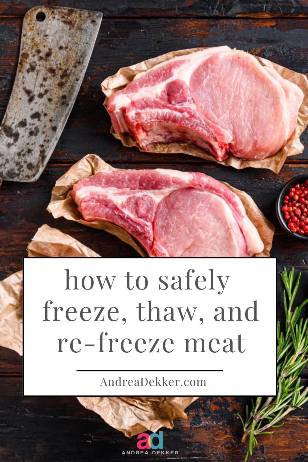 Buying meat in bulk and using your freezer wisely can save money, reduce waste, and make busy weeknight meals so much easier. If you've ever questioned the best ways to safely freeze, thaw, and re-freeze meat, I've got the answers! via @andreadekker