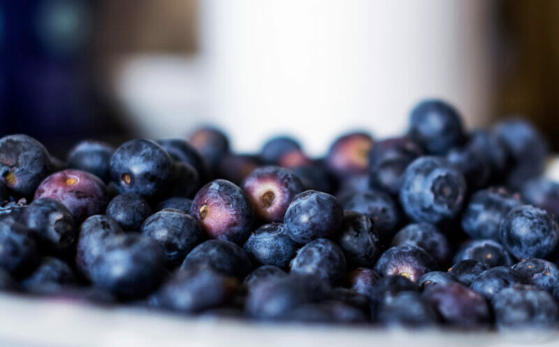 fresh blueberries