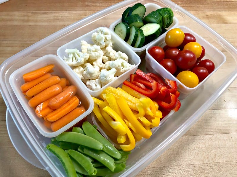 fresh produce in a container