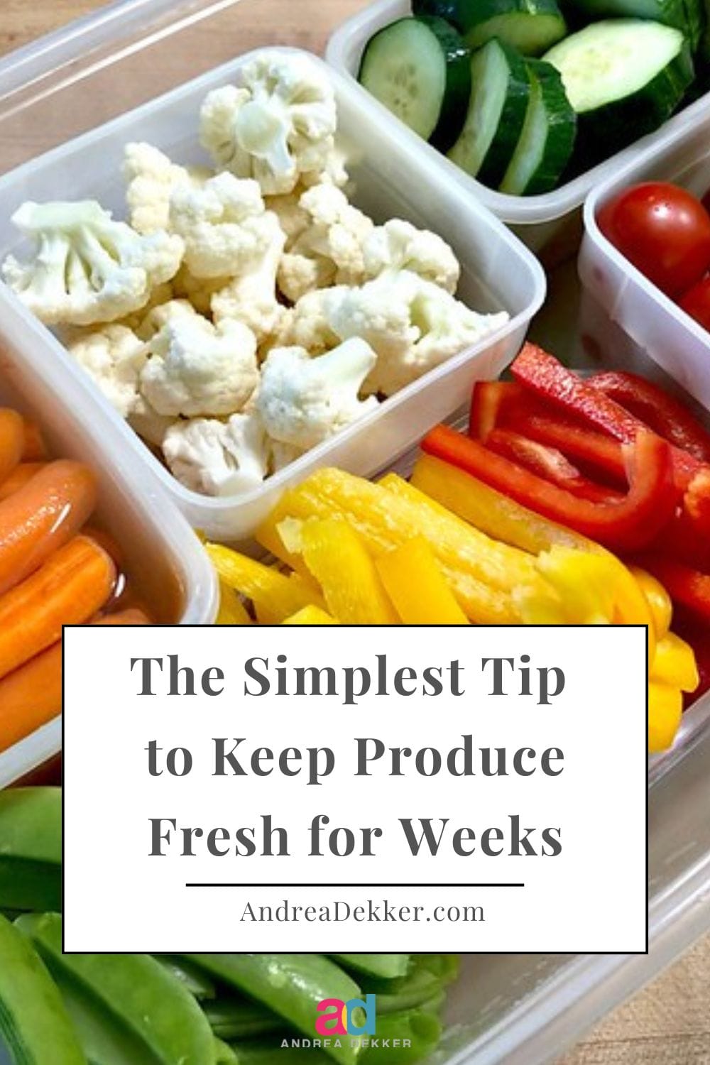 Stop wasting money on salad greens and produce that wilt and spoil after just a few days. This super simple tip will help you keep your produce fresh for weeks! via @andreadekker