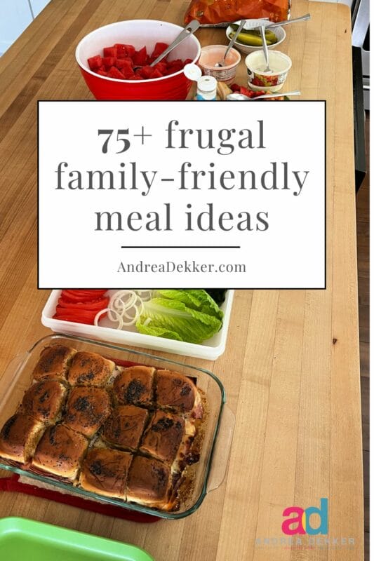 frugal meal ideas