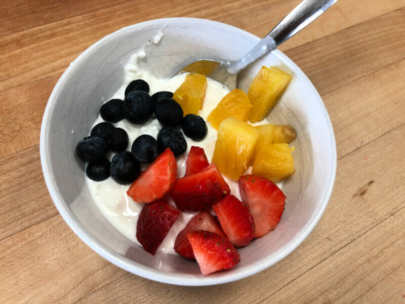 cottage cheese and fruit