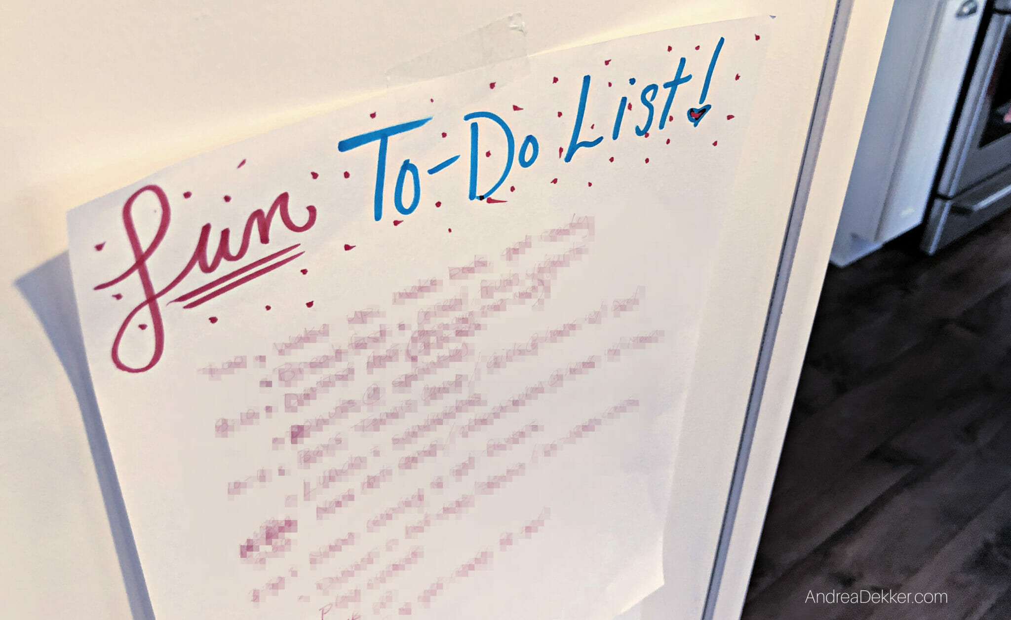 fun to-do list