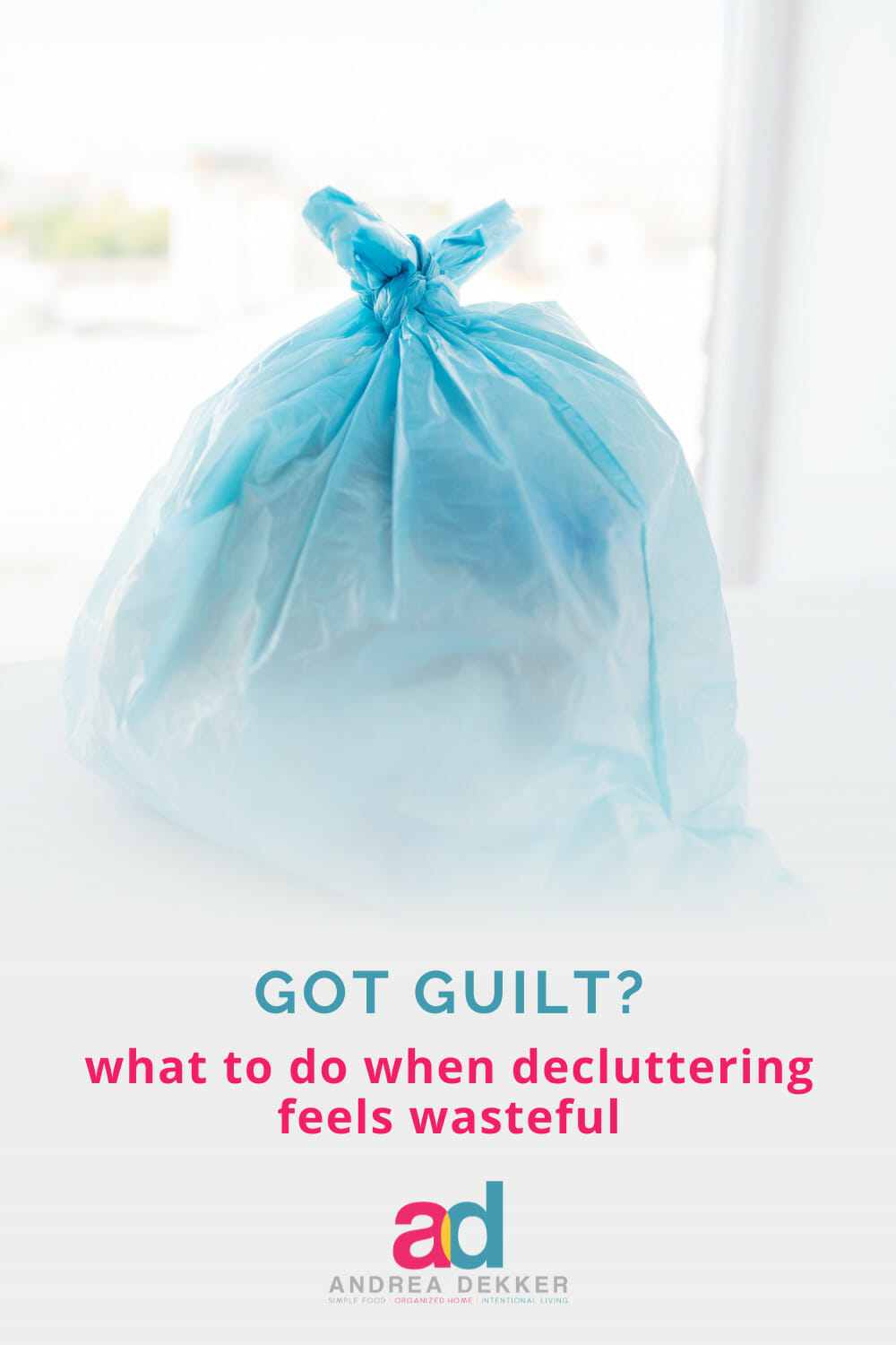 Simple solutions to declutter your home and life without being wasteful -- perfect for those who struggle with guilt or fear while decluttering! via @andreadekker