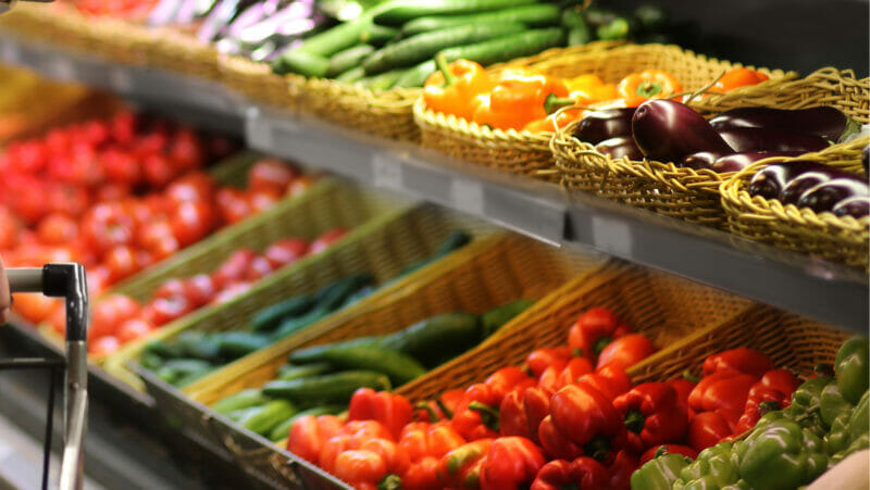 produce at the grocery store