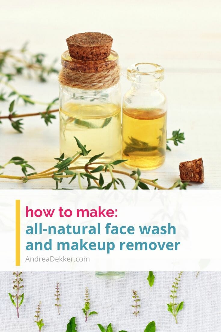 This simple recipe for all-natural face wash and makeup remover is so effective! I've been using it daily for 10 years now and my skin has never looked better. If you don’t love the way your skin looks or feels, or if you're just ready for an all-natural alternative to the chemical products you currently use, give this recipe a try! via @andreadekker