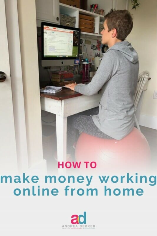 how to make money working online from home