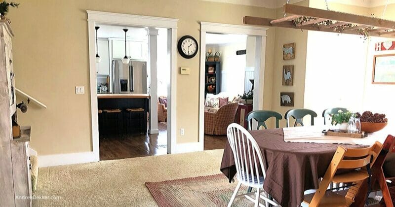 huge farmhouse dining room