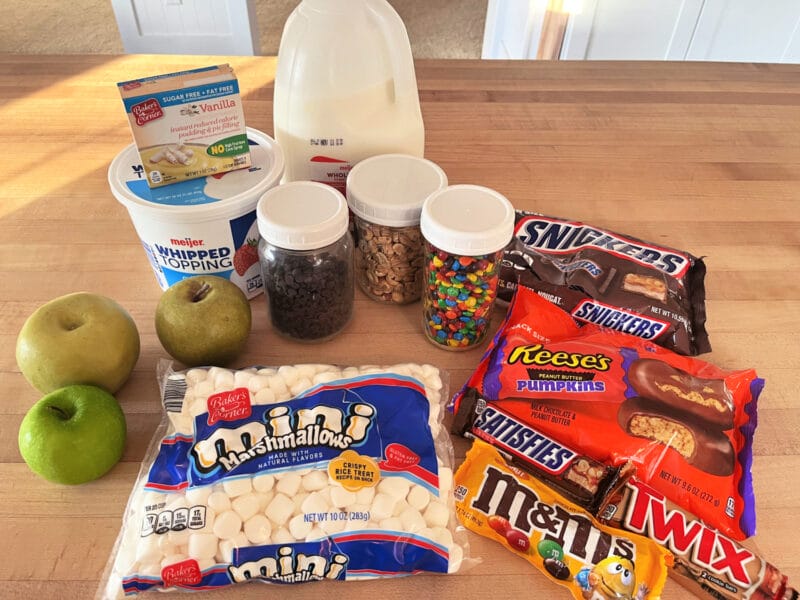 ingredients for candy apple salad